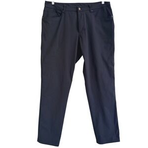 Lululemon ABC Pant Mens 36 Classic Fit Warpstreme Obsidian Gray Casual Athletic